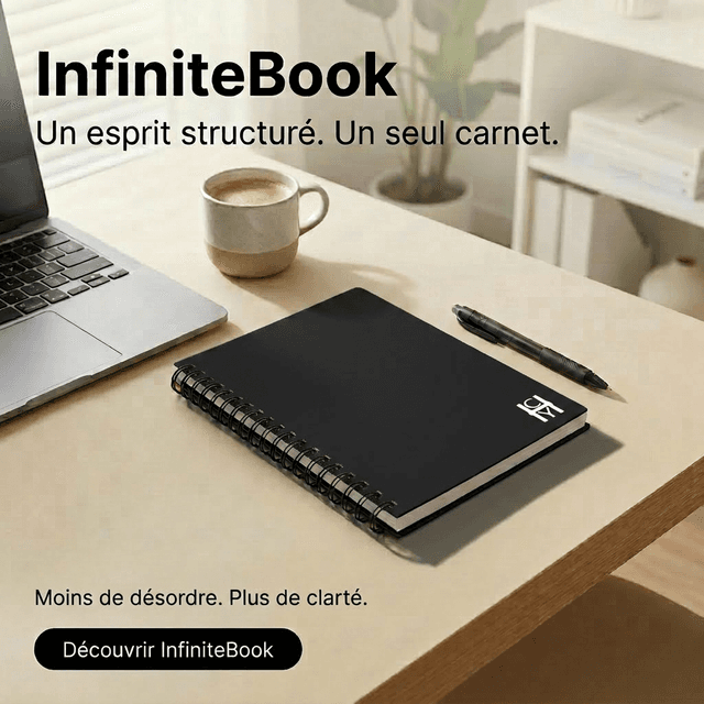 InfiniteBook™ — Carnet Réutilisable Premium