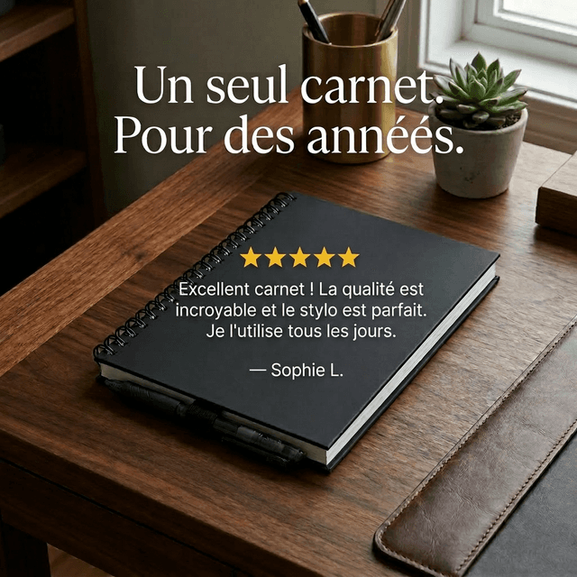InfiniteBook™ — Carnet Réutilisable Premium